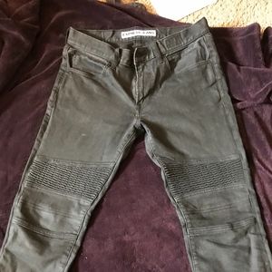 Express Mens Black Slim Fit 30/30 Motorcycle Jeans
